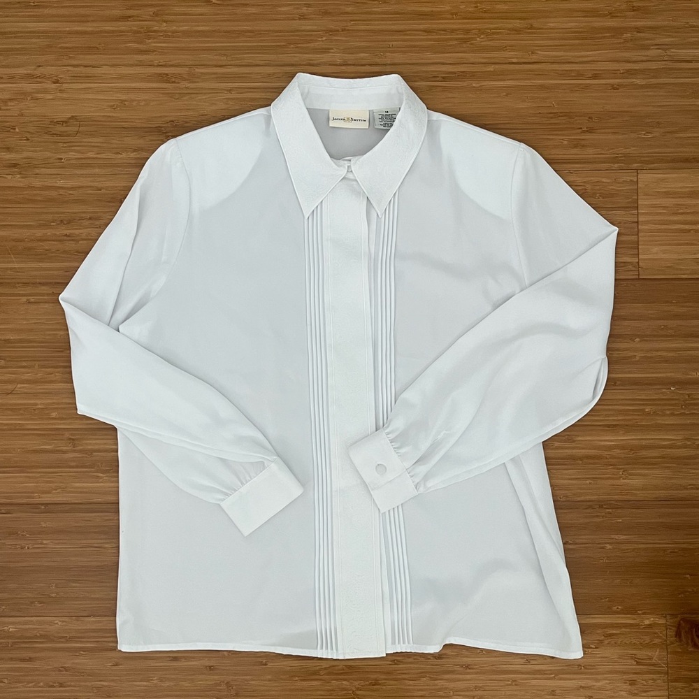 Vintage embroidered button down